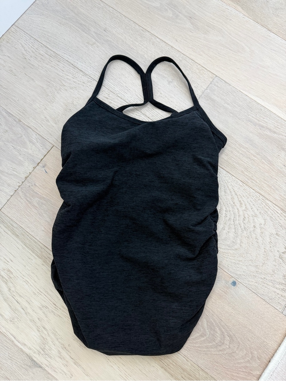 Beyond Yoga Spacedye Keep Your Cool Maternity Slim Racerback Tank Black